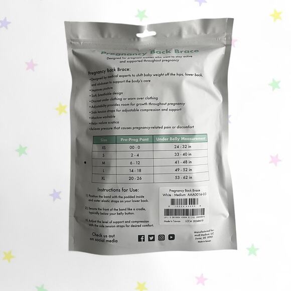 Unopened motif medical pregnancy brace sz: M - Picture 2 of 3